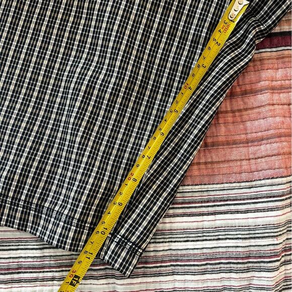 Adidas Men's Flat Front Plaid Performance Shorts Size 40 11" Black/Tan Pockets - Picture 7 of 8